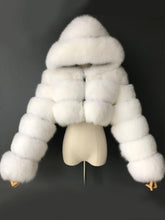 Ivory Faux Fur Hooded Coat
